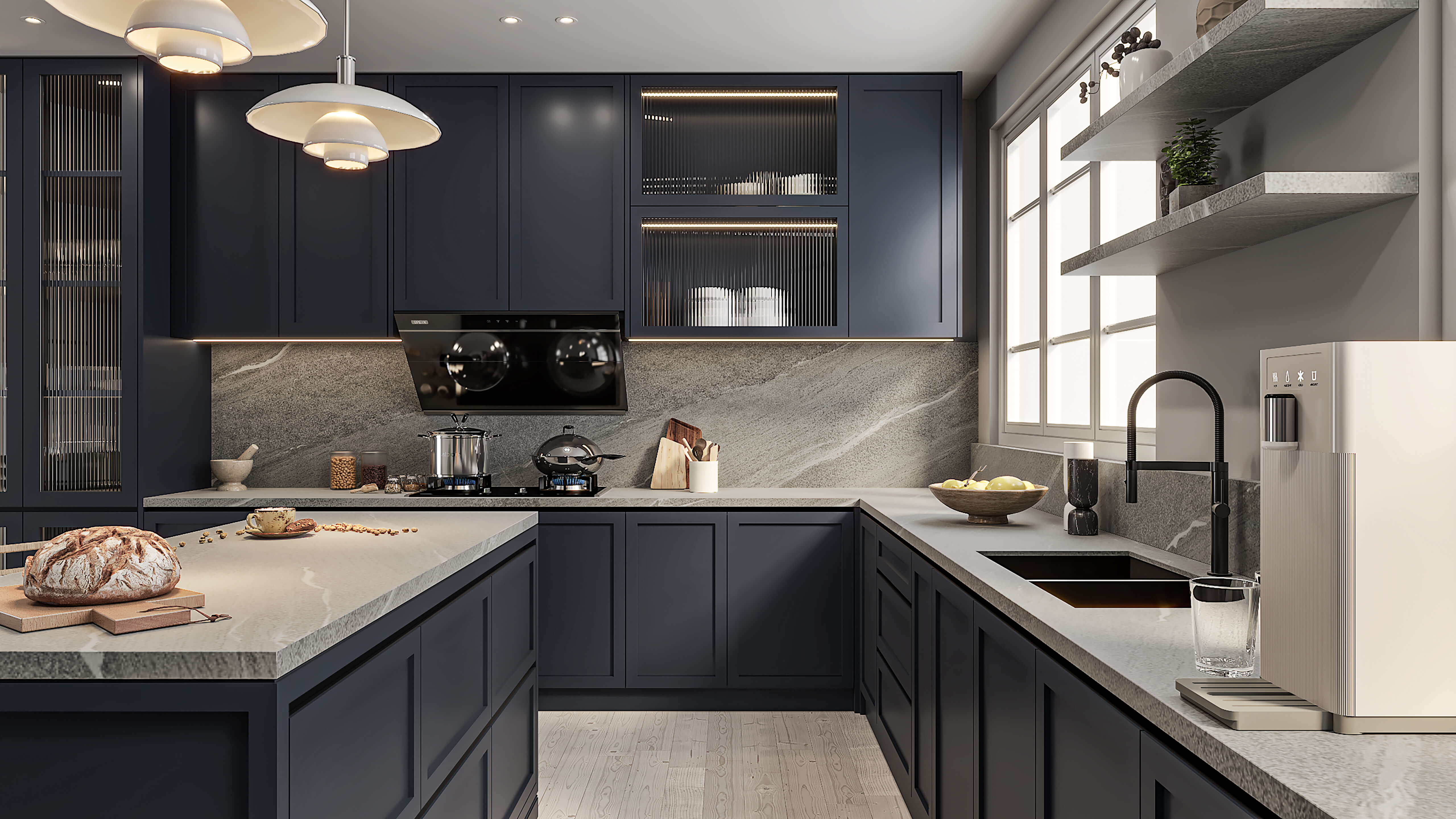 Kitchen Shaker Door | Navy Blue