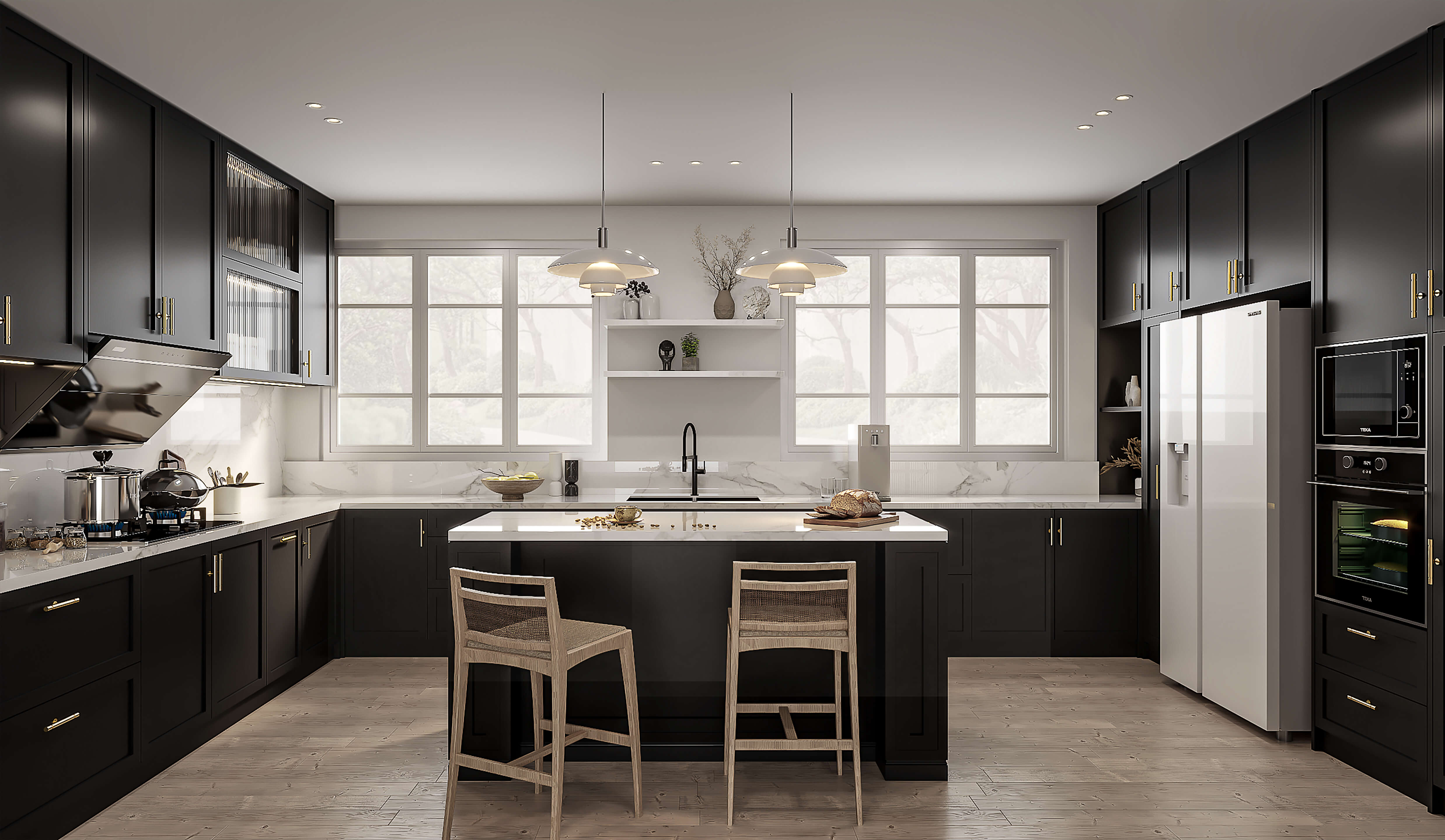 Kitchen Shaker Door | Modern Black
