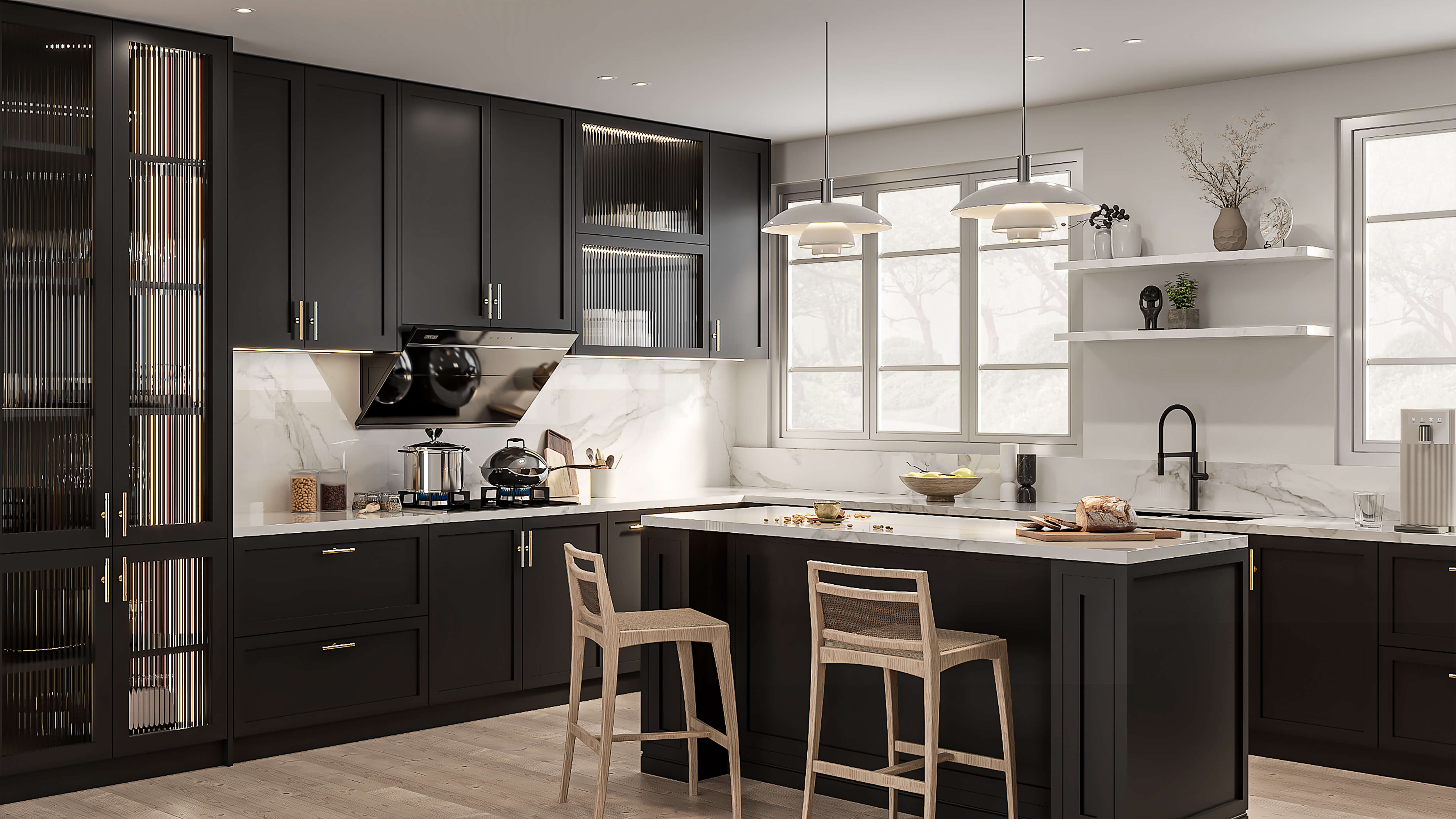 Kitchen Shaker Door | Modern Black