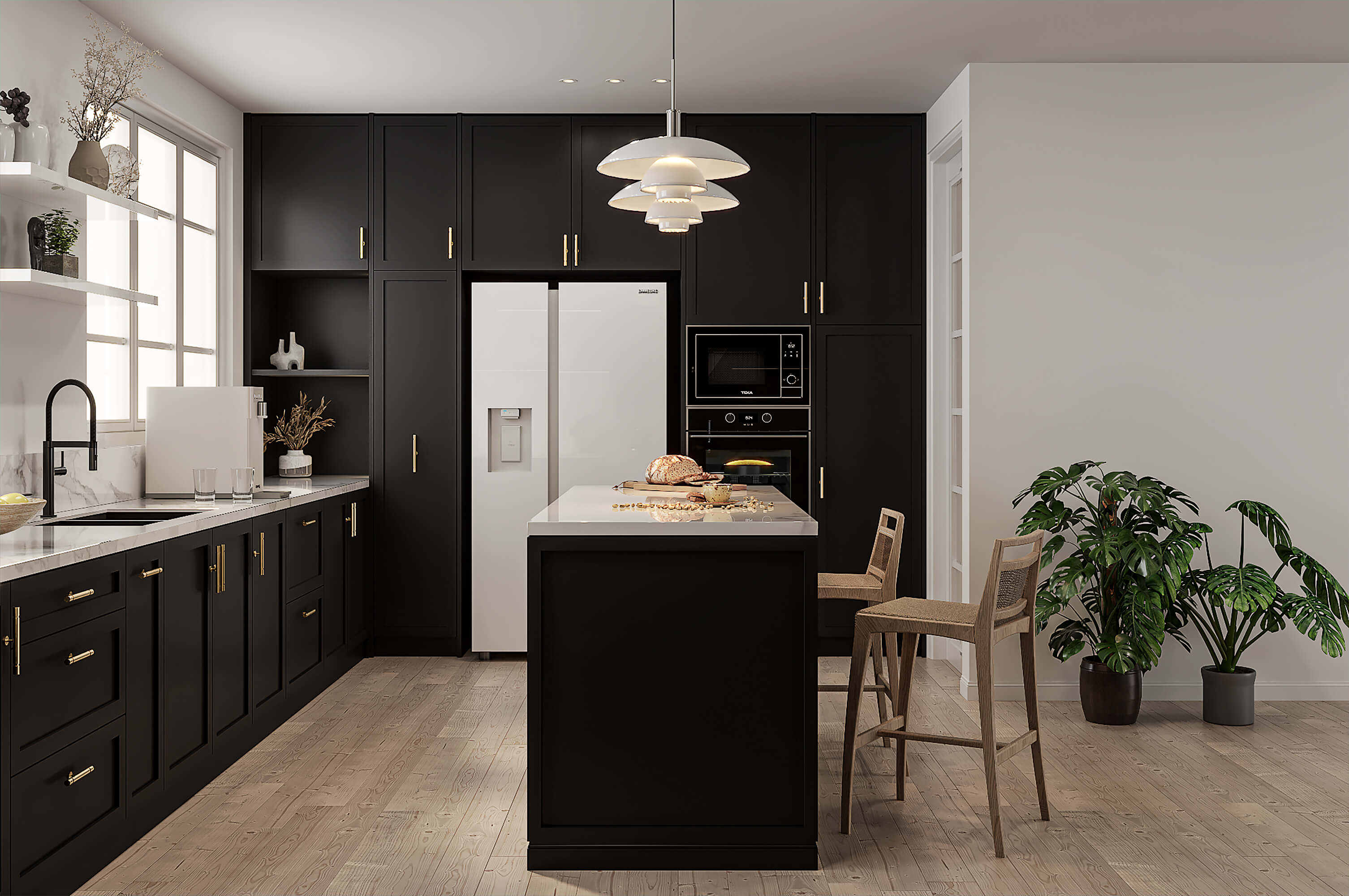 Kitchen Shaker Door | Modern Black