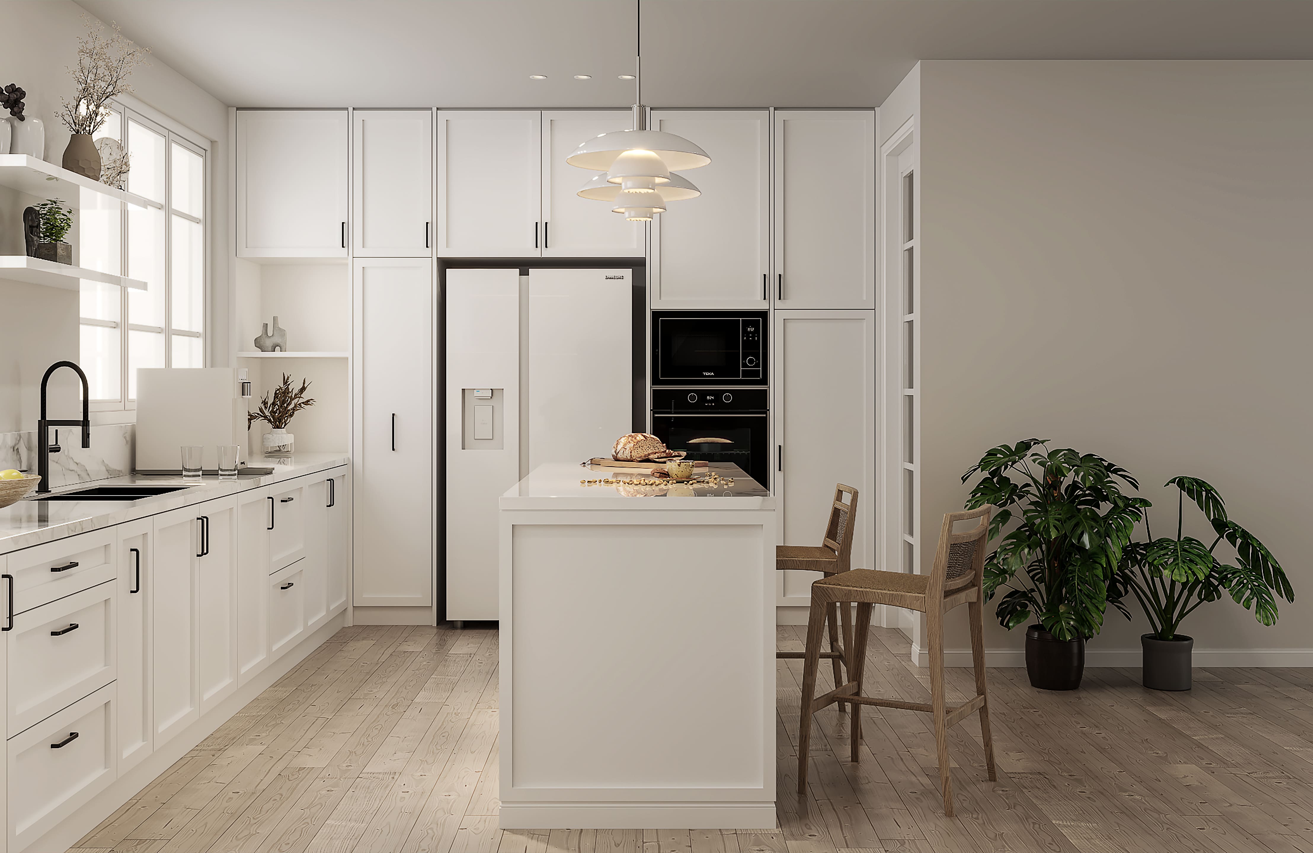 Kitchen Shaker Door | Contemporary White