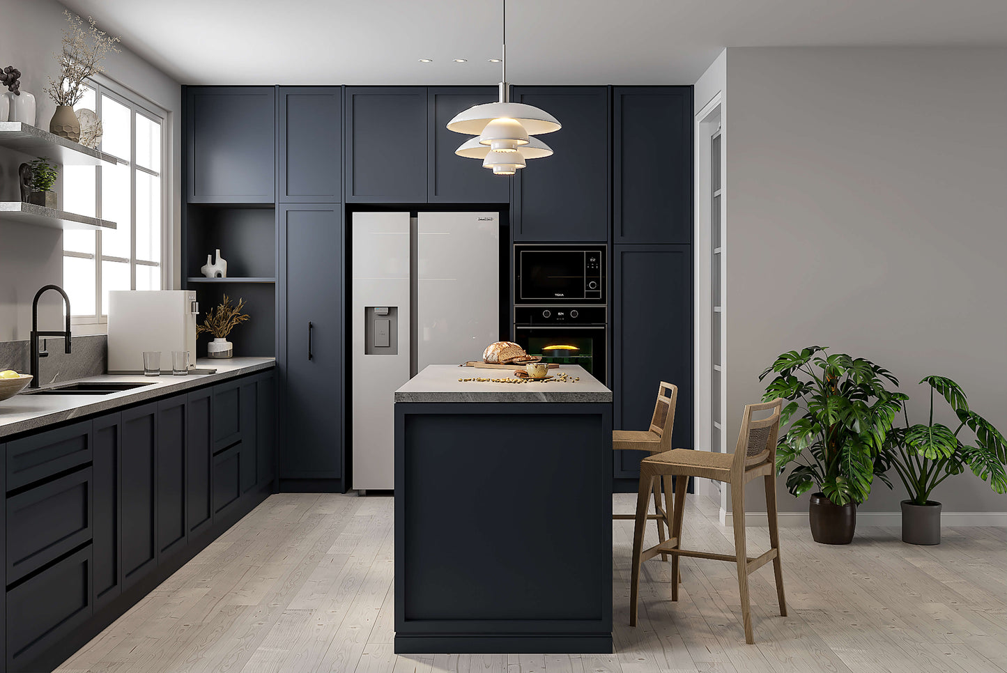 Kitchen Shaker Door | Navy Blue
