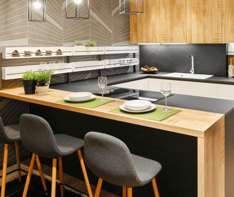 Custom Made Kitchen Counter | Bespoke Bar Counter